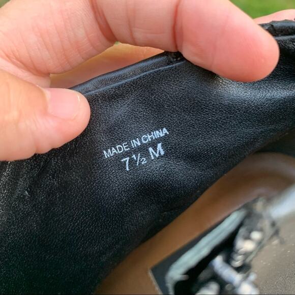 Ann Taylor Black Leather Stiletto Booties Faux Snakeskin - Picture 4 of 8